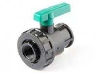 Кран шаровой ПНД 25х3/4" внутренняя резьба, компрессионный, для ПЭ труб, LAMMIN