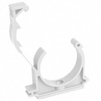 Опора для трубы с креплением ПП 25мм белая Valfex