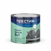 Грунт-эмаль желтая 1,9кг, 3 в 1, по ржавч, алкид, Престиж