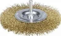 Щетка для дрели 100мм, дисковая пушистая со шпилькой проволока 0.3 мм, Professional (35114-1 STAYER