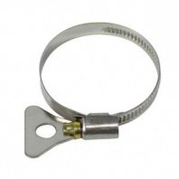 Хомут-бабочка 32-50мм, 2шт, металлический ключ, нерж. сталь Политех