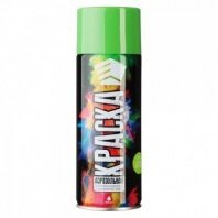 Эмаль ярко-зеленая 400мл акриловая краска аэрозоль, ЕРМАК