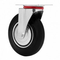 Колесо поворотное 200мм, крепление платформенное (Сибртех)