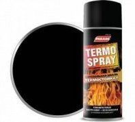 Эмаль термостойкая черная матовая 520мл кремнийорганическая, 400 С PARADE