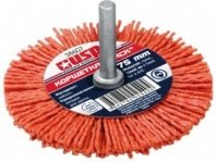 Корщетка д/дрели нейлоновая "Колесо". 75мм