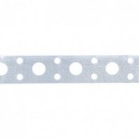 Лента перфорированная вентиляц. прямая, 0,55 мм, LP V, 1,7 см х 25 м, цинк, Россия// Сибртех