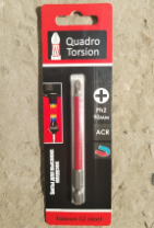 Бита 1/4" Ph2 -90мм  (1 шт./карта) "Quadro Torsion" Л