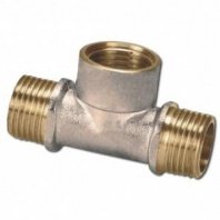Тройник 1/2", Ду15, Ш-Г-Ш, латунь, Frap
