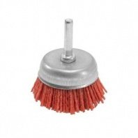 Щетка нейлоновая для дрели 50мм, чашка со шпилькой Pobedit
