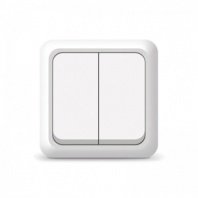 Выключатель 2 кл. О/У, белый, 10А, О0023(G-O0023) ОЛИМП