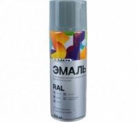 Эмаль светло-серая глянцевая 520мл акриловая, Лакра RAL