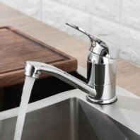 Смеситель для раковины, Frud, корот изл, с картриджем, хром, R45104