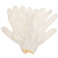 Перчатки х/б без ПВХ, 10 класс, 5 нитей, белые Золотая перчатка