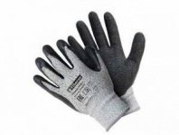 Перчатки "Защита от порезов" со стекловолокном с текструрированным латексным покрытием, 10 (ХL), Fiberon