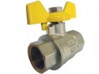 Кран шаровый 3/4" (20мм), Г-Ш (м/р), ручка-бабочка, газ. Terma-R 30568