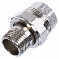 Американка прямая 1/2", Г-Ш, никель, STI