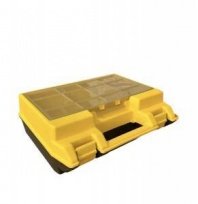 Ящик для дрели и ушм 16", 400х335х145мм, с органайзером, с мороз. замками