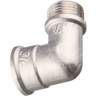 Уголок 1/2" (15мм), Г-Ш (м/р), никель, РосТурПласт