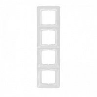 Рамка 4 места, горизонтальная, белая DEA KRANZ