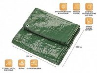 Тент 8х12м, укрывочный непромокаемый ARIZONE