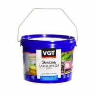 Эмаль декоративная 2,5кг, супербелая Металлик, универс, акрил, глянцевая, VGT, ВД-АК-1179