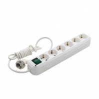 Фильтр сетевой 6 розеток, ПВС 3х1 мм², 16А, с/з, 2м, (шт.)