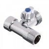 Кран шаровый 1/2" (15мм), Г-Ш (м/р), угловой трехпроходной, хром FRESSO