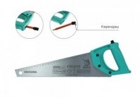 Ножовка по дереву 360мм, мелкий зуб, 15-16 TPI, зуб 1,5мм, 2D, д/сверхт.раб.с каранд. Marlin,Кулибин,pat,Sturm