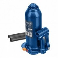 Домкрат гидравлический бутылочный 6 т, h подъема 207-404мм, в пласт. кейсе// Stels