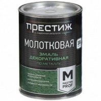 Эмаль молотковая черная 0,8кг алкид, Престиж