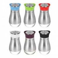 Солонка 10,5х5,2см, стекло, нерж.сталь VETTA