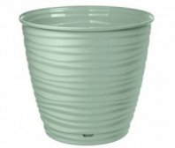 Горшок д/цветов Saffron 5,4л с поддоном св.зел.*14 3862