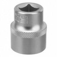 Головка 1/2" 12гр. 24мм торцевая, CrV, под квадрат хромированная// Stels