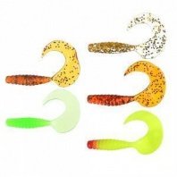 Приманка мягкая K.Good , силикон, 7см, 8шт. в уп, 5 цветов AZOR FISHING камуфляж