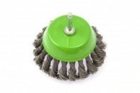 Щетка для дрели 100мм, чашка крученая со шпилькой Дело техники ДТ