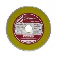 Алмазный диск сплошной 200х32/25,4/22х2,4мм, мокрый рез Политех