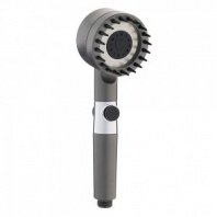 Лейка для душа 3 режима, с массажным эффектом, с фильтром очистки воды, графит