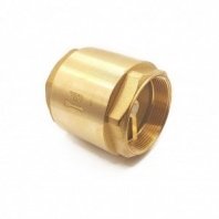 Обратный клапан 1/2", Ду15, Г-Г, желтая, PN25, РосТурПласт