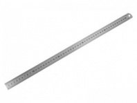 Линейка 1000мм, металлическая, 2 метрич. шкалы в см (сверху и снизу), отверстие , РемоКол