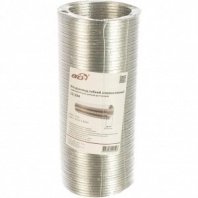 Воздуховод вентиляционный алюминий гофрированный 125мм, 3м, Эра, 12,5ВА