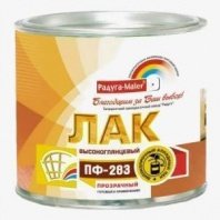 Лак ПФ-283 бесцветный гл.0,9 кг Радуга
