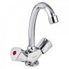 Смеситель для кухни,поворотный излив 20см,керам.кран-буксы 1/2,хром.цинк SK01-Т207 Ермак