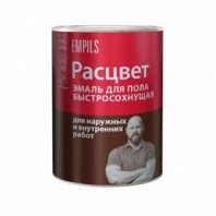 Эмаль для пола золотисто-коричневая 0,9кг, быстросох, алкидно-уретановая, глянцевая, Empils, Расцвет