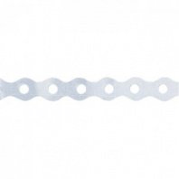 Лента перфорированная вентиляц., "волна", 0,55 мм, LP VLN, 1,7 см х 25 м, цинк, Россия// Сибртех