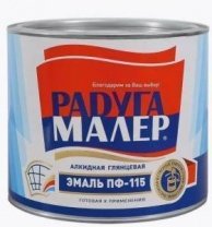 Эмаль ПФ-115 бирюзовая 0,8кг, РАДУГА МАСШТАБ