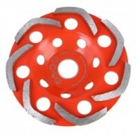 Чашка алмазная 125мм зачистная бумеранг, сегментная, BOOMERANG, ЕРМАК