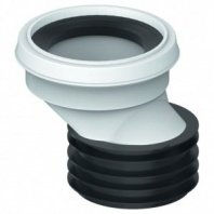 Манжета для унитаза эксцентриковая, пластик, резина, бел, T50 Unicorn