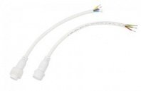 Соединительный кабель (4pin) герметичный (IP67) 4х0.75мм²  белый  REXANT
