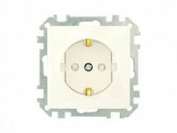 Розетка 1 гнездо С/У, с/з, бежевая, з/ш, Стиль, BYLECTRICA