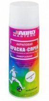 Эмаль белая матовая 400мл акриловая, краска спрей ABRO SP-020-AM (Белый матовый) 1/12